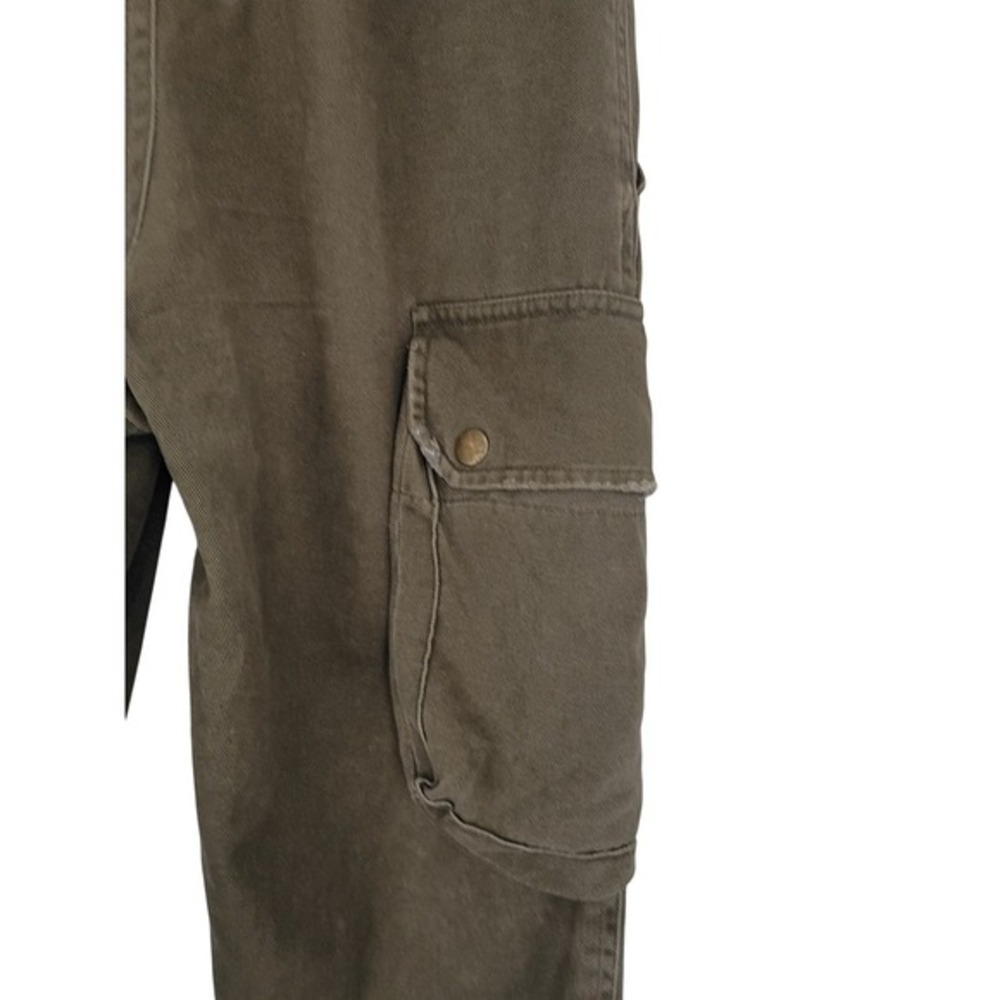 CARMAR CARMAR Olive Green Distressed Cargo Pants Size 26 VTG Grunge Style - Picture 14 of 15